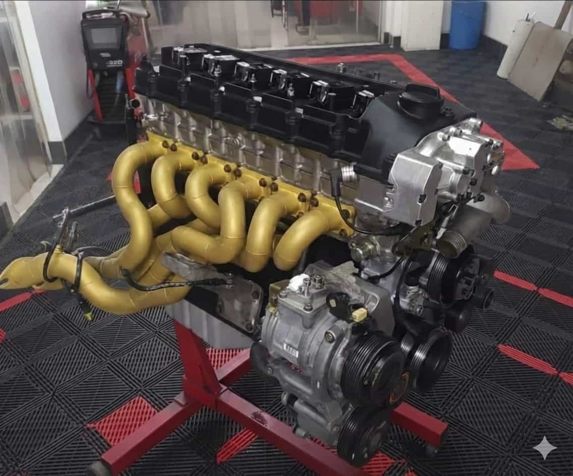 Motor de altas prestaciones preparado en taller