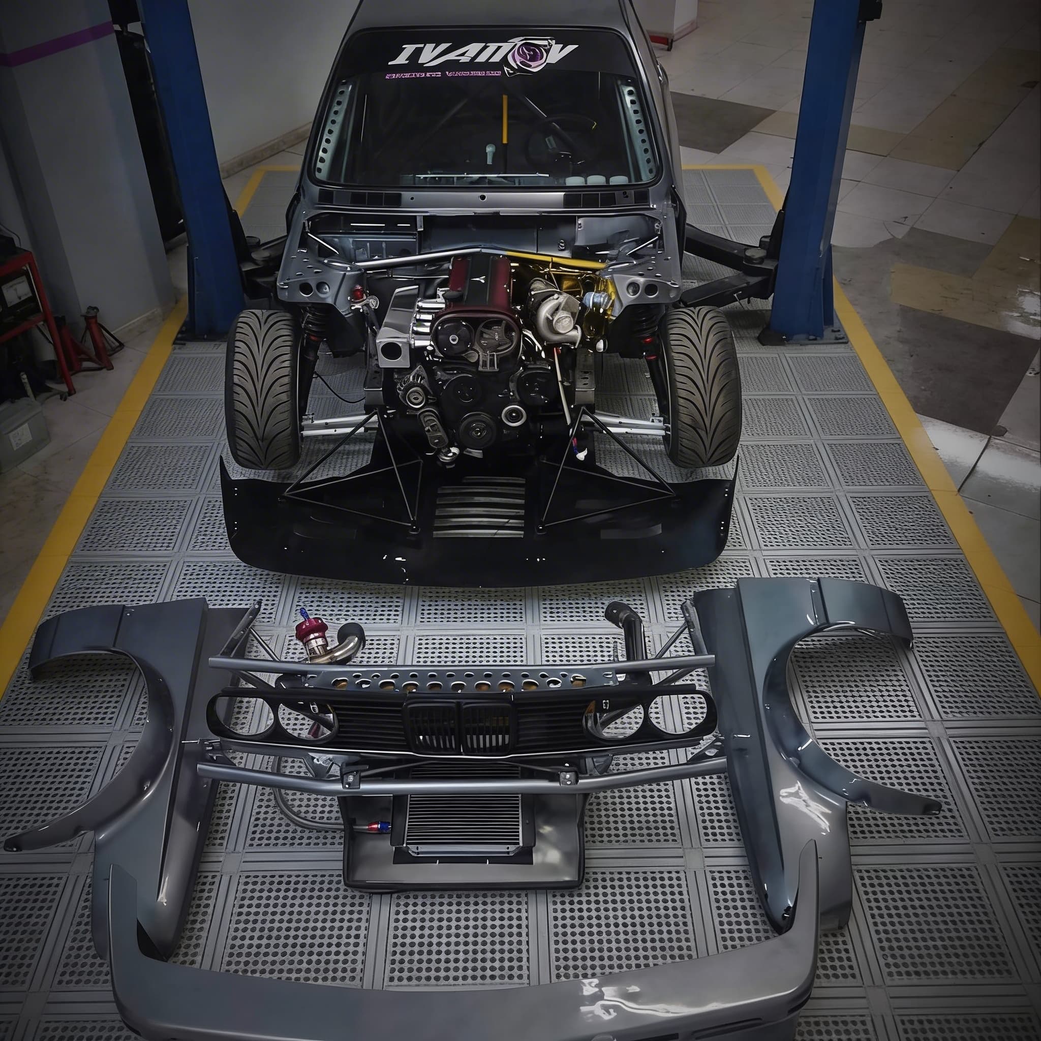 Trabajo de fabricación y soldadura TIG realizado en HM Motorsport